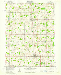 Botkins Ohio Historical topographic map, 1:24000 scale, 7.5 X 7.5 Minute, Year 1961