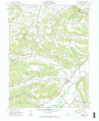 Bourneville Ohio Historical topographic map, 1:24000 scale, 7.5 X 7.5 Minute, Year 1961
