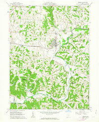 Bremen Ohio Historical topographic map, 1:24000 scale, 7.5 X 7.5 Minute, Year 1961