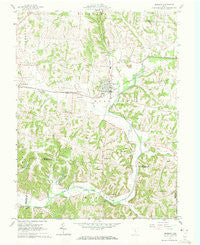 Bremen Ohio Historical topographic map, 1:24000 scale, 7.5 X 7.5 Minute, Year 1961
