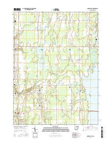 Bristolville Ohio Current topographic map, 1:24000 scale, 7.5 X 7.5 Minute, Year 2016
