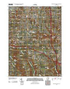 Broadview Heights Ohio Historical topographic map, 1:24000 scale, 7.5 X 7.5 Minute, Year 2010