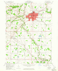 Bryan Ohio Historical topographic map, 1:24000 scale, 7.5 X 7.5 Minute, Year 1960