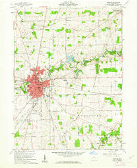 Bucyrus Ohio Historical topographic map, 1:24000 scale, 7.5 X 7.5 Minute, Year 1960
