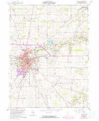 Bucyrus Ohio Historical topographic map, 1:24000 scale, 7.5 X 7.5 Minute, Year 1960