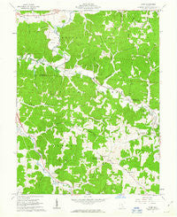 Byer Ohio Historical topographic map, 1:24000 scale, 7.5 X 7.5 Minute, Year 1961