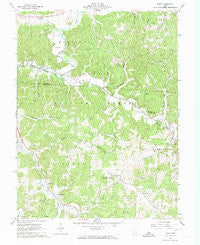 Byer Ohio Historical topographic map, 1:24000 scale, 7.5 X 7.5 Minute, Year 1961