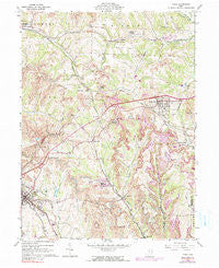 Cadiz Ohio Historical topographic map, 1:24000 scale, 7.5 X 7.5 Minute, Year 1960