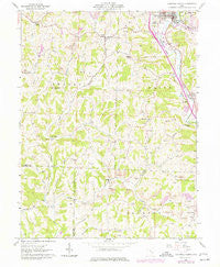 Caldwell South Ohio Historical topographic map, 1:24000 scale, 7.5 X 7.5 Minute, Year 1961