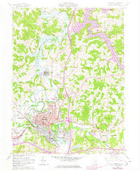Cambridge Ohio Historical topographic map, 1:24000 scale, 7.5 X 7.5 Minute, Year 1962
