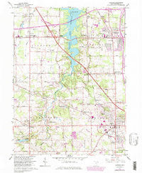 Canfield Ohio Historical topographic map, 1:24000 scale, 7.5 X 7.5 Minute, Year 1963