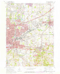 Canton East Ohio Historical topographic map, 1:24000 scale, 7.5 X 7.5 Minute, Year 1967