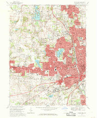 Canton West Ohio Historical topographic map, 1:24000 scale, 7.5 X 7.5 Minute, Year 1967