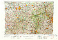 Canton Ohio Historical topographic map, 1:250000 scale, 1 X 2 Degree, Year 1962