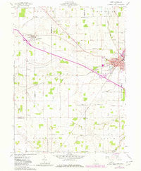 Carey Ohio Historical topographic map, 1:24000 scale, 7.5 X 7.5 Minute, Year 1961