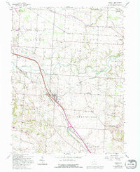 Carroll Ohio Historical topographic map, 1:24000 scale, 7.5 X 7.5 Minute, Year 1958