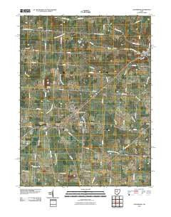 Centerburg Ohio Historical topographic map, 1:24000 scale, 7.5 X 7.5 Minute, Year 2010