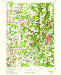 Chagrin Falls Ohio Historical topographic map, 1:24000 scale, 7.5 X 7.5 Minute, Year 1963