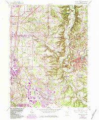 Chagrin Falls Ohio Historical topographic map, 1:24000 scale, 7.5 X 7.5 Minute, Year 1963
