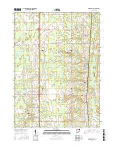 Cherry Valley Ohio Current topographic map, 1:24000 scale, 7.5 X 7.5 Minute, Year 2016