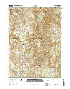 Chesterland Ohio Current topographic map, 1:24000 scale, 7.5 X 7.5 Minute, Year 2016