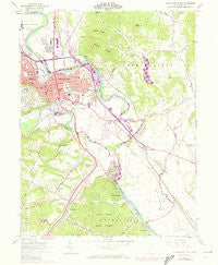 Chillicothe East Ohio Historical topographic map, 1:24000 scale, 7.5 X 7.5 Minute, Year 1961