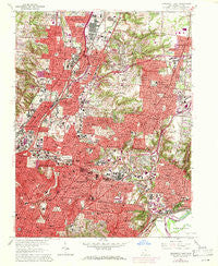 Cincinnati East Ohio Historical topographic map, 1:24000 scale, 7.5 X 7.5 Minute, Year 1961