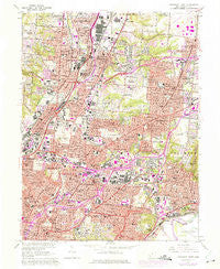 Cincinnati East Ohio Historical topographic map, 1:24000 scale, 7.5 X 7.5 Minute, Year 1961