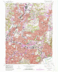 Cincinnati East Ohio Historical topographic map, 1:24000 scale, 7.5 X 7.5 Minute, Year 1961