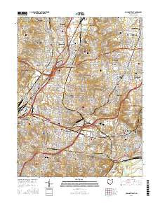 Cincinnati East Ohio Current topographic map, 1:24000 scale, 7.5 X 7.5 Minute, Year 2016