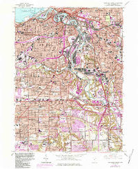 Cleveland South Ohio Historical topographic map, 1:24000 scale, 7.5 X 7.5 Minute, Year 1963