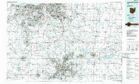 Cleveland South Ohio Historical topographic map, 1:100000 scale, 30 X 60 Minute, Year 1986