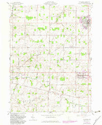 Coldwater Ohio Historical topographic map, 1:24000 scale, 7.5 X 7.5 Minute, Year 1961