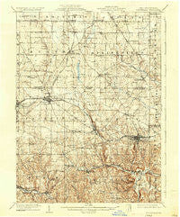 Columbiana Ohio Historical topographic map, 1:62500 scale, 15 X 15 Minute, Year 1909
