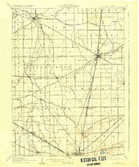 Columbus Grove Ohio Historical topographic map, 1:62500 scale, 15 X 15 Minute, Year 1908
