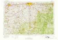 Columbus Ohio Historical topographic map, 1:250000 scale, 1 X 2 Degree, Year 1967
