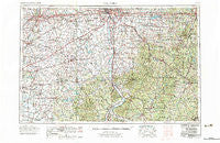 Columbus Ohio Historical topographic map, 1:250000 scale, 1 X 2 Degree, Year 1967