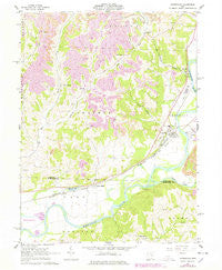 Conesville Ohio Historical topographic map, 1:24000 scale, 7.5 X 7.5 Minute, Year 1962