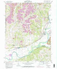 Conesville Ohio Historical topographic map, 1:24000 scale, 7.5 X 7.5 Minute, Year 1962