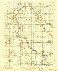 Continental Ohio Historical topographic map, 1:62500 scale, 15 X 15 Minute, Year 1909
