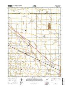 Convoy Ohio Current topographic map, 1:24000 scale, 7.5 X 7.5 Minute, Year 2016