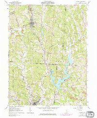 Corning Ohio Historical topographic map, 1:24000 scale, 7.5 X 7.5 Minute, Year 1961