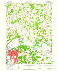 Coshocton Ohio Historical topographic map, 1:24000 scale, 7.5 X 7.5 Minute, Year 1961