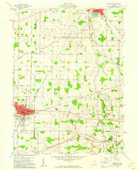 Crestline Ohio Historical topographic map, 1:24000 scale, 7.5 X 7.5 Minute, Year 1960