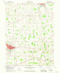Crestline Ohio Historical topographic map, 1:24000 scale, 7.5 X 7.5 Minute, Year 1960
