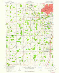 Cridersville Ohio Historical topographic map, 1:24000 scale, 7.5 X 7.5 Minute, Year 1961