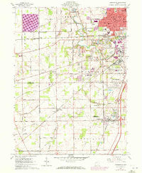 Cridersville Ohio Historical topographic map, 1:24000 scale, 7.5 X 7.5 Minute, Year 1961