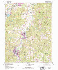 Crooksville Ohio Historical topographic map, 1:24000 scale, 7.5 X 7.5 Minute, Year 1961