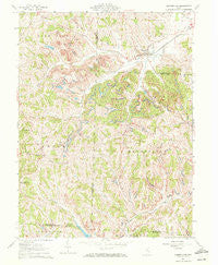 Cumberland Ohio Historical topographic map, 1:24000 scale, 7.5 X 7.5 Minute, Year 1961