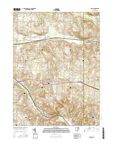 Dalton Ohio Current topographic map, 1:24000 scale, 7.5 X 7.5 Minute, Year 2016